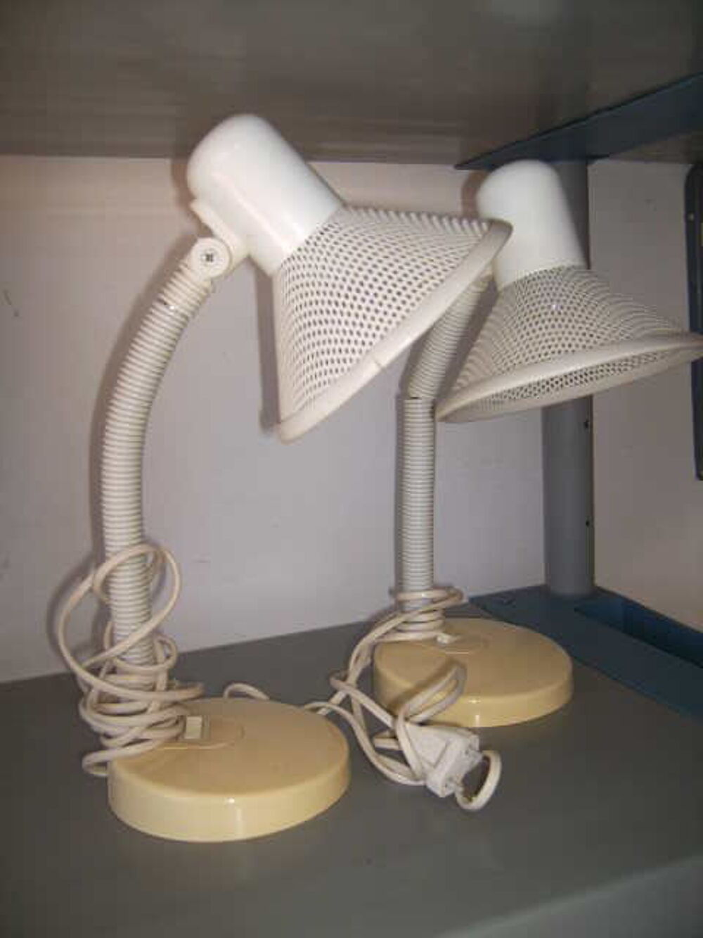 2 Lampes vintage bureau ou de chevet de la marque Massive Décoration