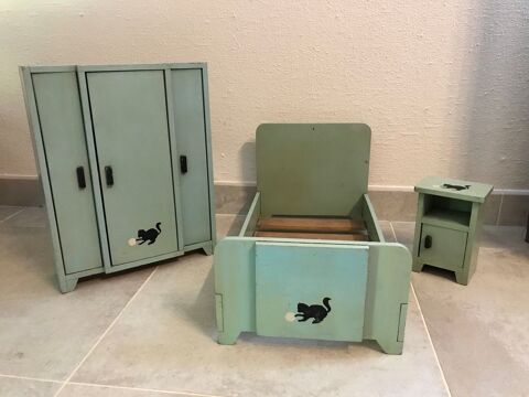 jouet bois - chambre poupe 30 Pulnoy (54)