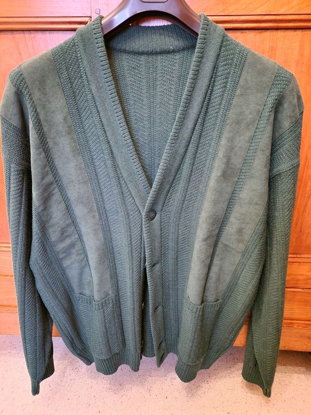 gilet homme - vert - taille 6 Vêtements