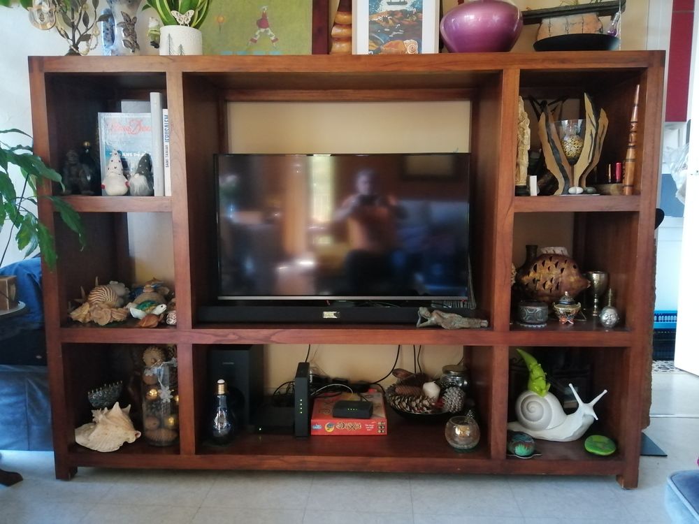 Meuble TV bois exotique Meubles