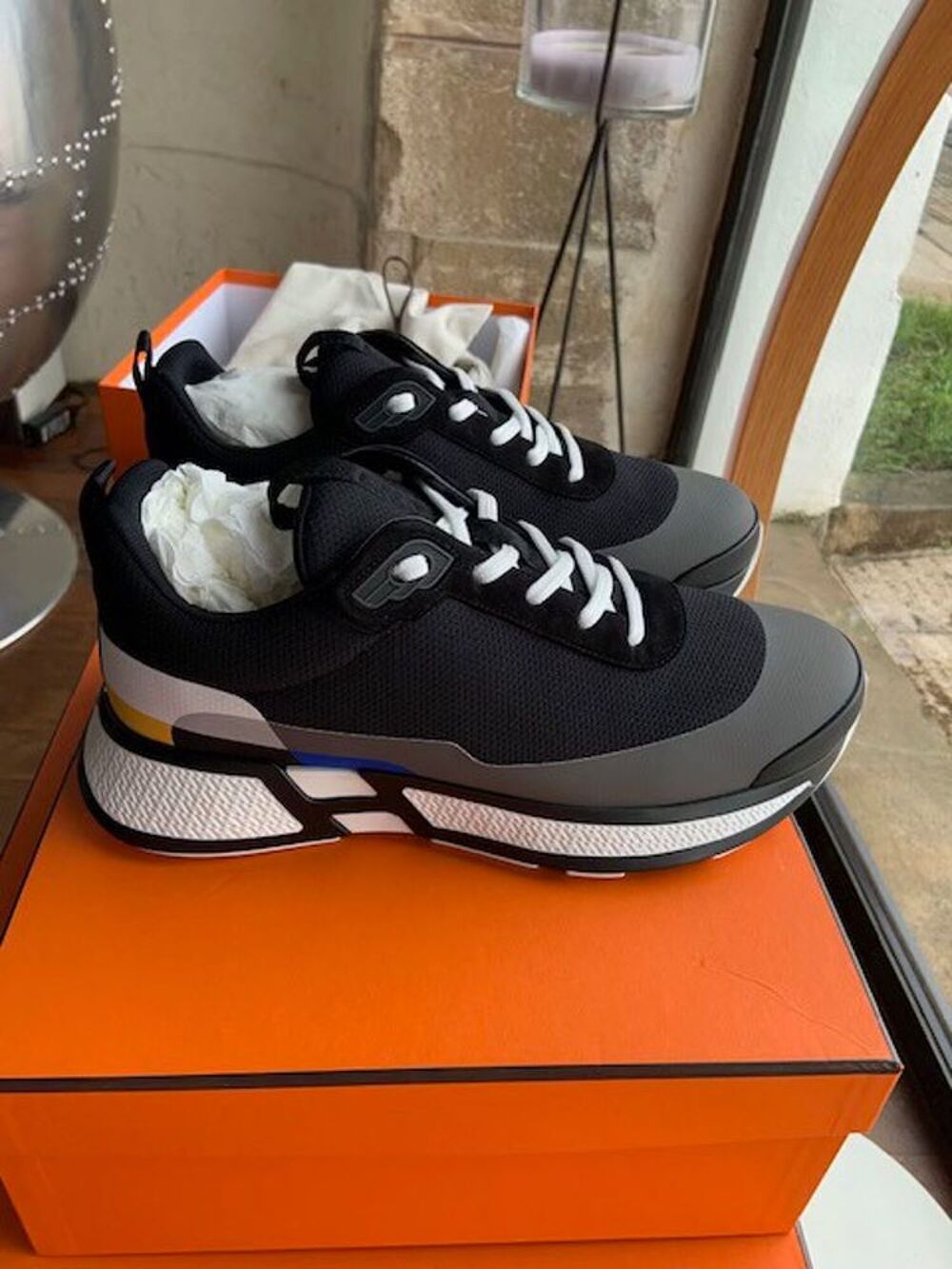 Sneaker Hermes neuf T. 42 avec facture + boite + dustbag Chaussures