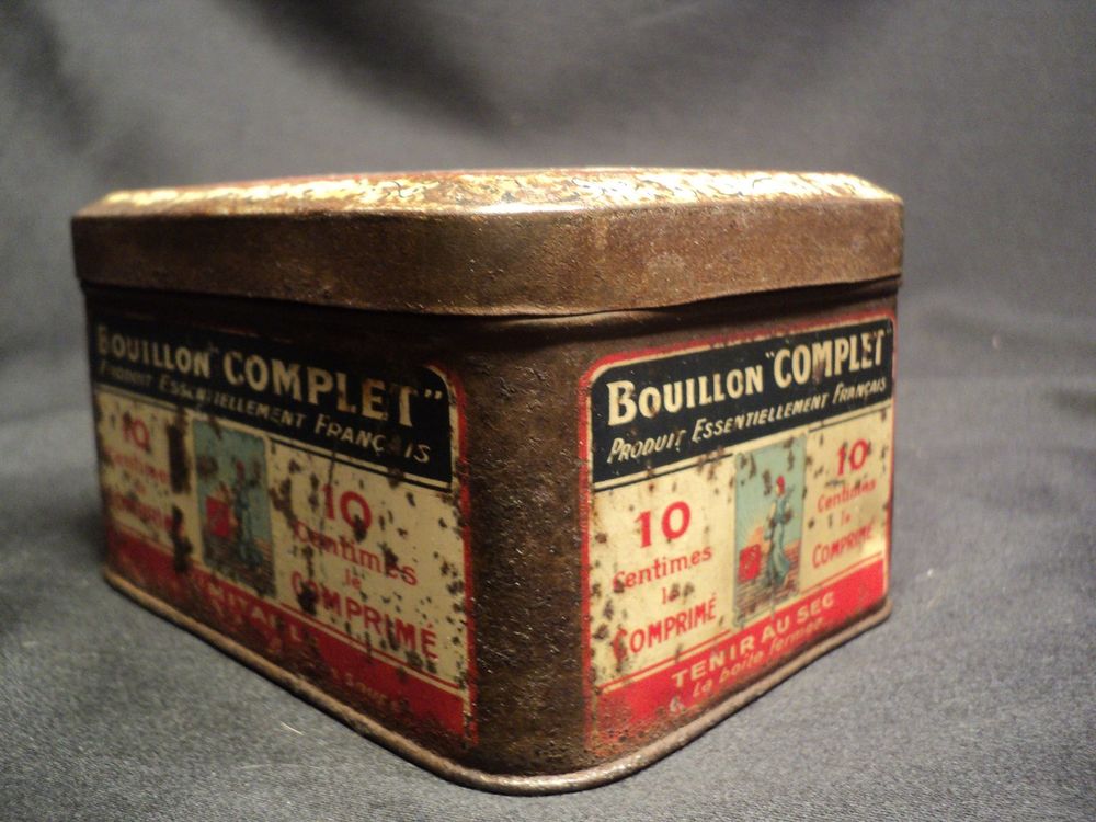 Ancienne Boite Bouillon Complet Maison Lascroux Paris 
