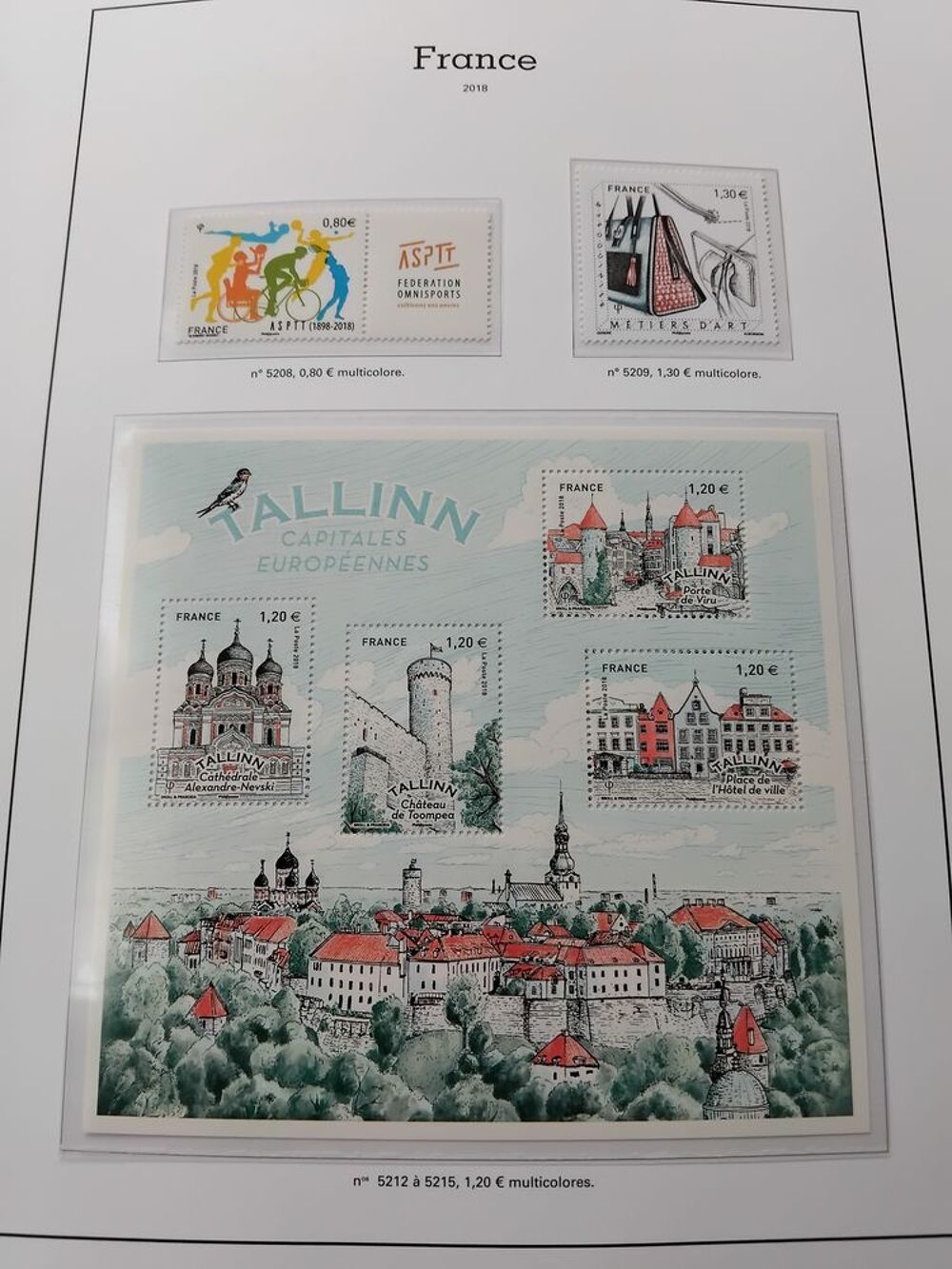 Timbres ann&eacute;e 2018 compl&egrave;te neuve 