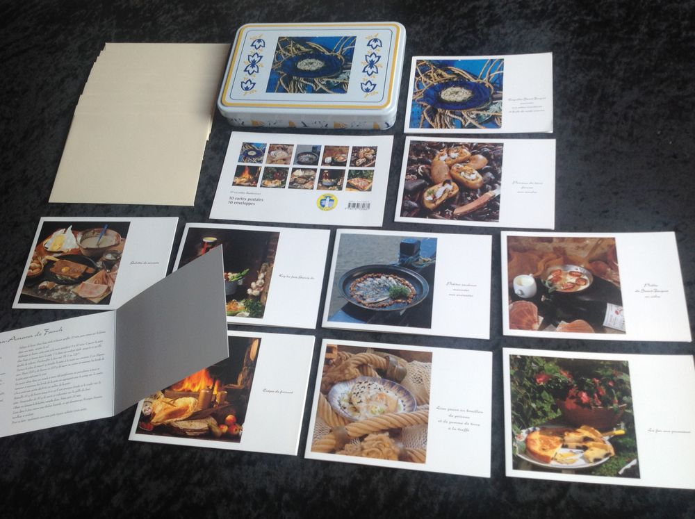 CARTES POSTALES BRETAGNE CUISINE 10 CARTES et ENVELOPPES Env 
