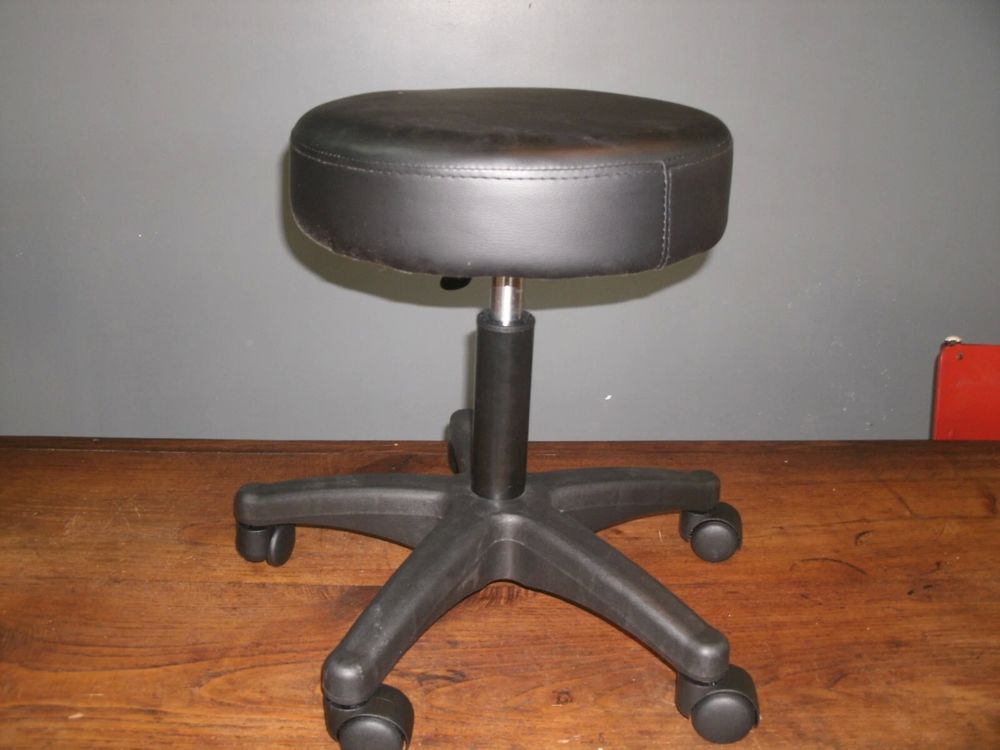 Tabouret Pivotant Reglable Coussin Tattoo Hydraulique Salon Meubles