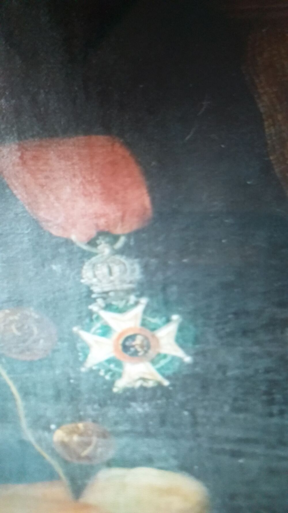 tableau encadr&eacute; colonel de l'arm&eacute;e belge Décoration