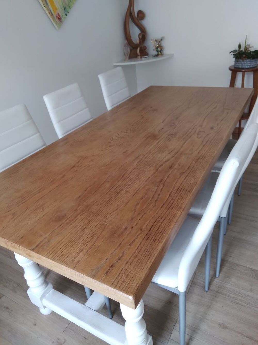 Table &agrave; manger bois ch&ecirc;ne massif Meubles