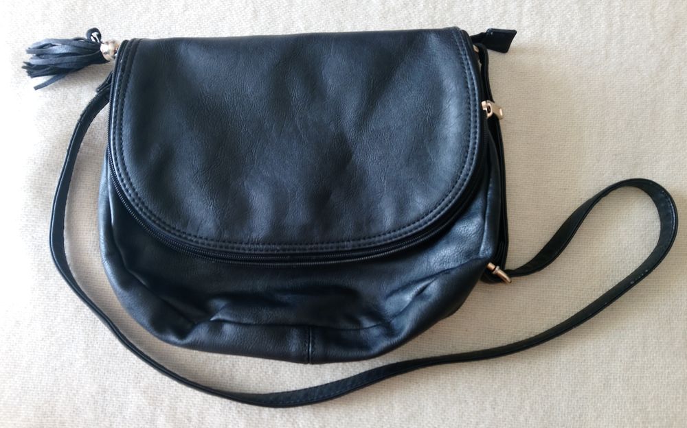 Sac &agrave; main noir Maroquinerie
