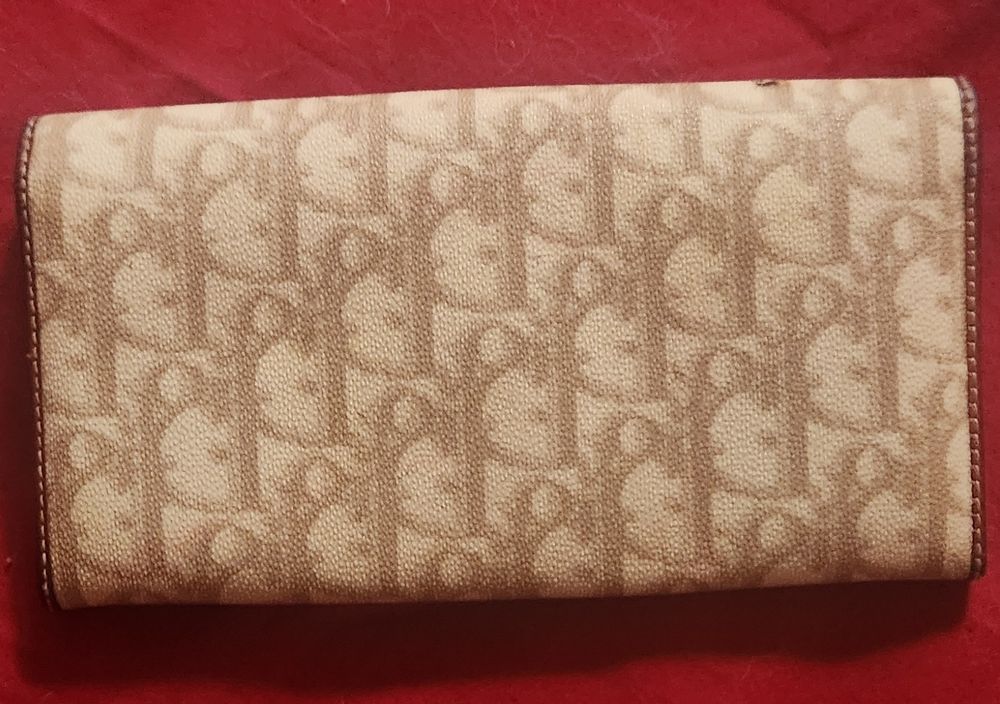 Authentique portefeuille femme Christian Dior N&deg; visible Maroquinerie