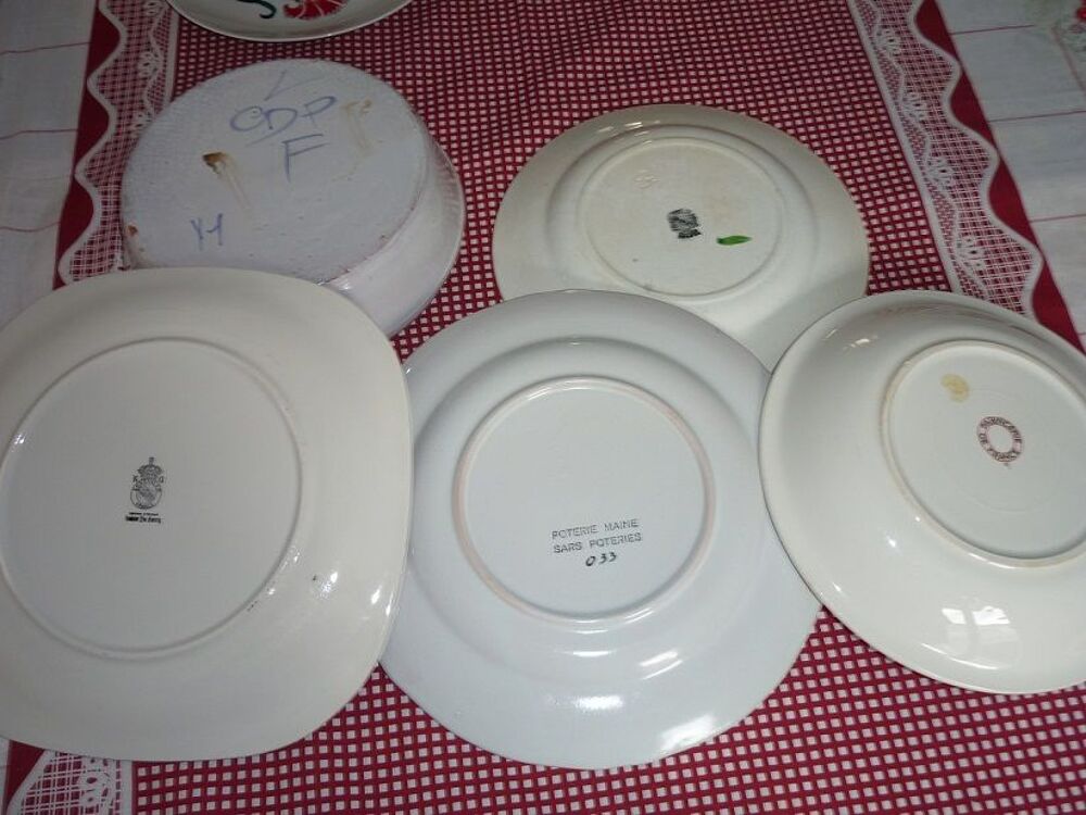 6 ASSIETTES AVEC COQ Décoration
