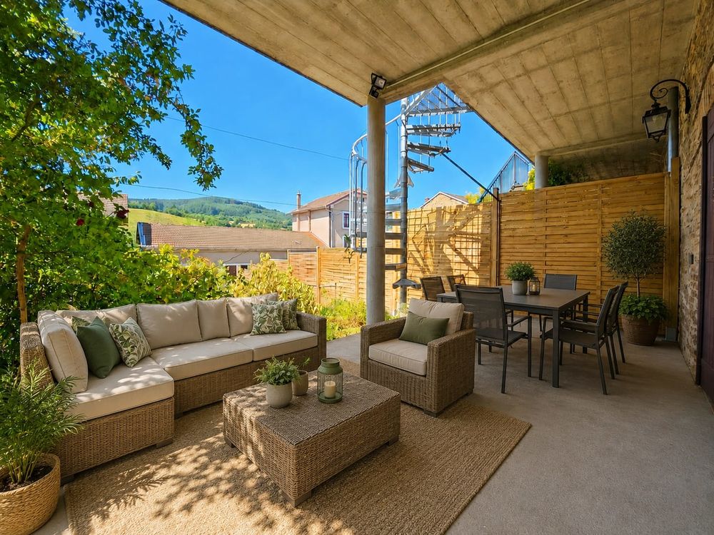 Vente Maison 2 Triplex indépendants caves terrasses et jardins plein sud Saint-just-d'avray