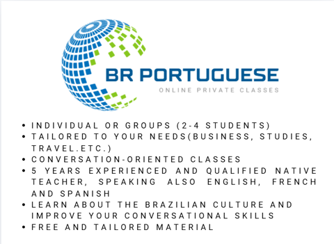 Cours de portugais br&eacute;silien en visio (&eacute;tudes, travail, voya 0 75001 Paris