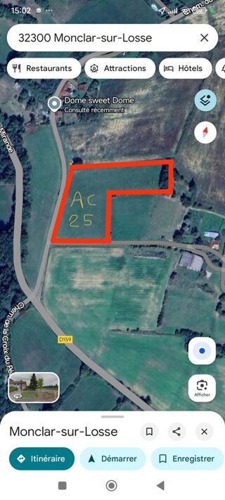  Terrain  vendre 15000 m