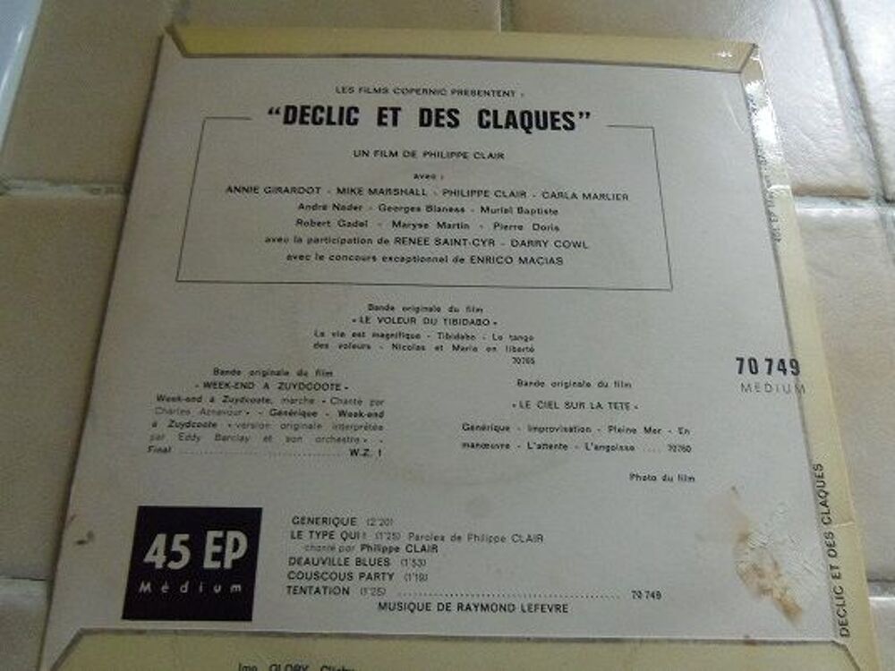 Disque Bande Originale du film D&eacute;clic et des Claques CD et vinyles