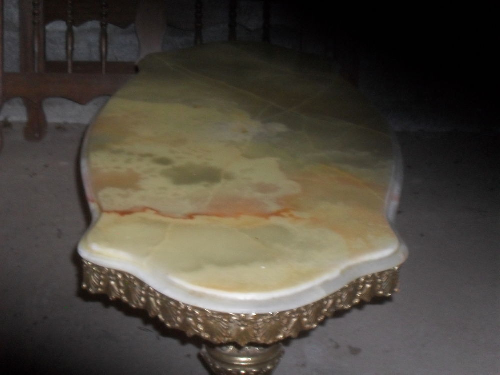 table basse en laiton desu marbre Bricolage