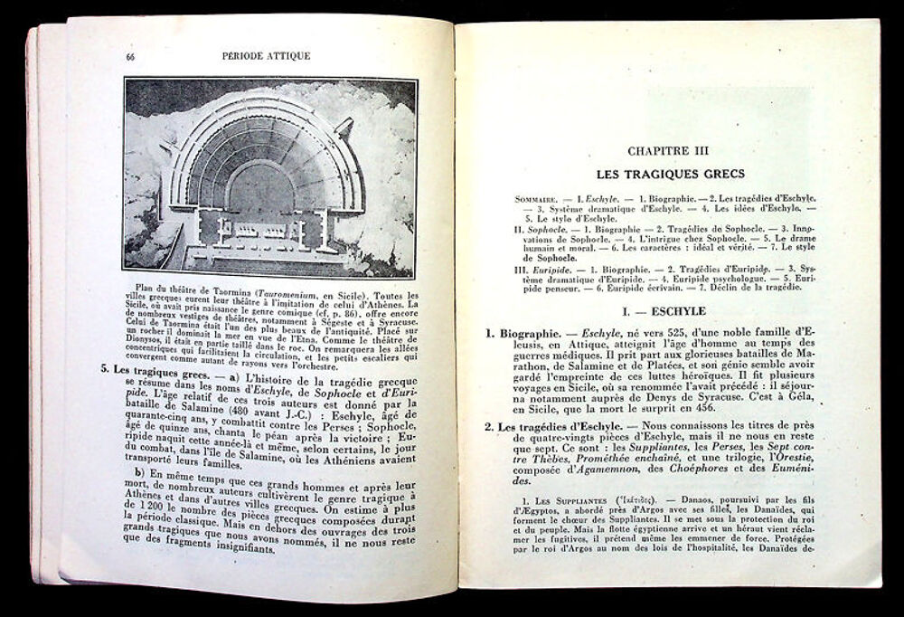 HISTOIRE SOMMAIRE ILLUSTREE DE LA LITTERATURE GRECQUE, Petim Livres et BD