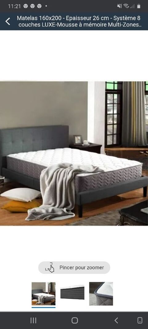 Matelas m�moire de forme 0 Donneville (31)