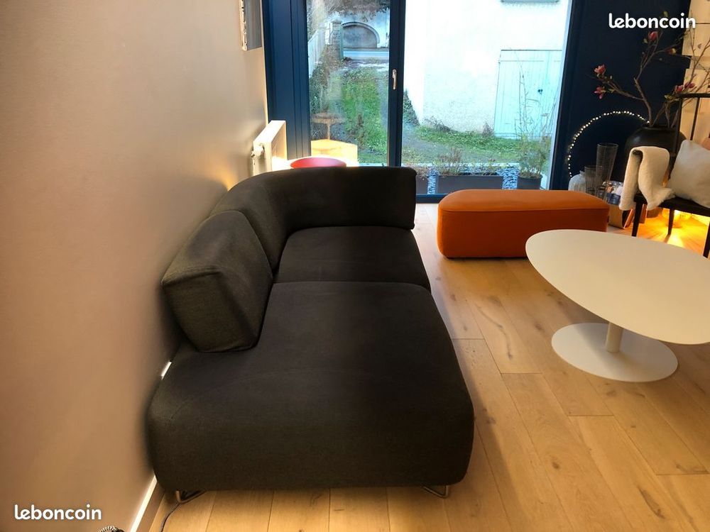 Canap&eacute; gris 3 places, tr&egrave;s bon &eacute;tat, BoConcept, 2 blocs Meubles