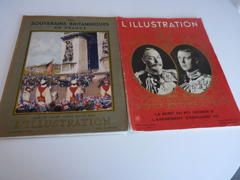 2 revues "illustration" 1938 th&egrave;me royaut&eacute; britanique Livres et BD