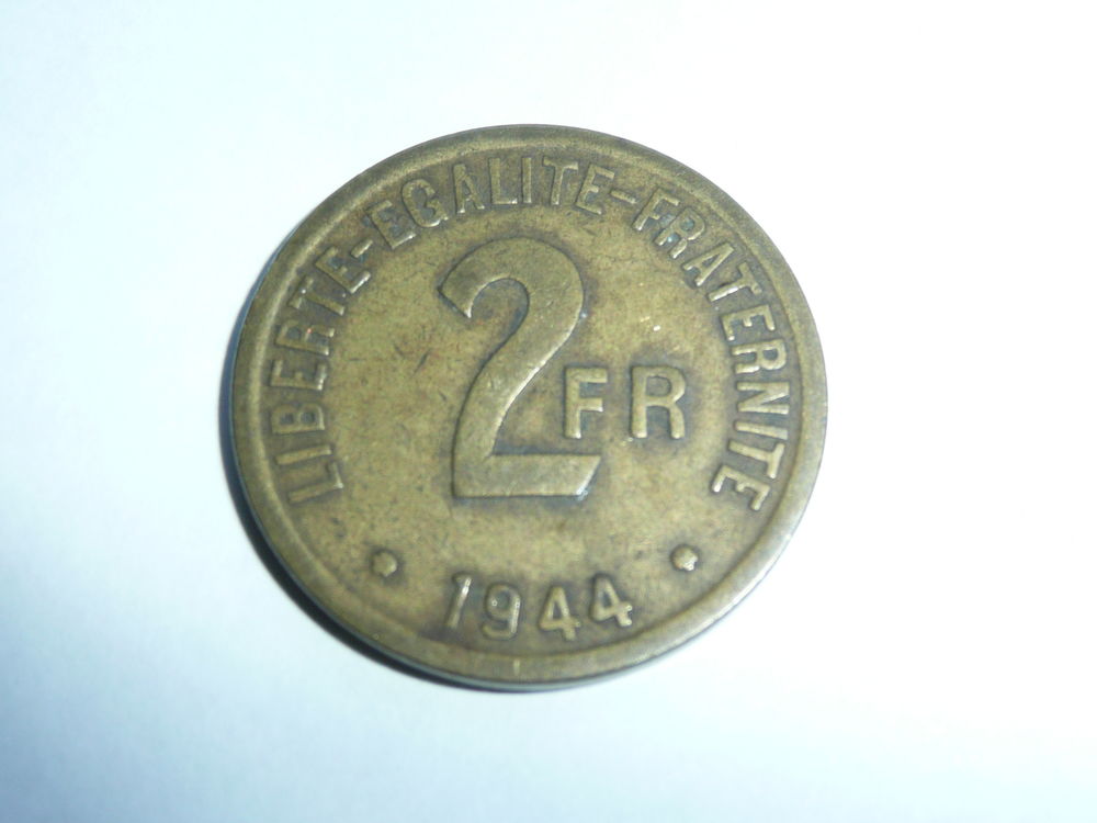 Pi&egrave;ce 2 francs FRANCE 1944 