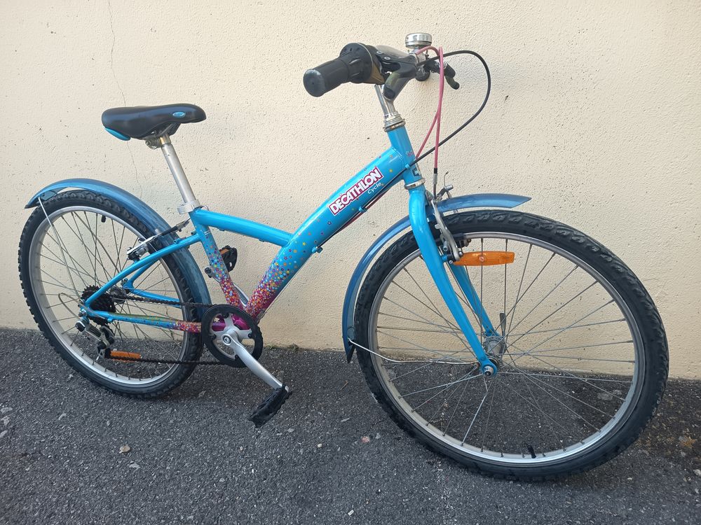 vtt fille 24 pouces bleu decathlon Vélos