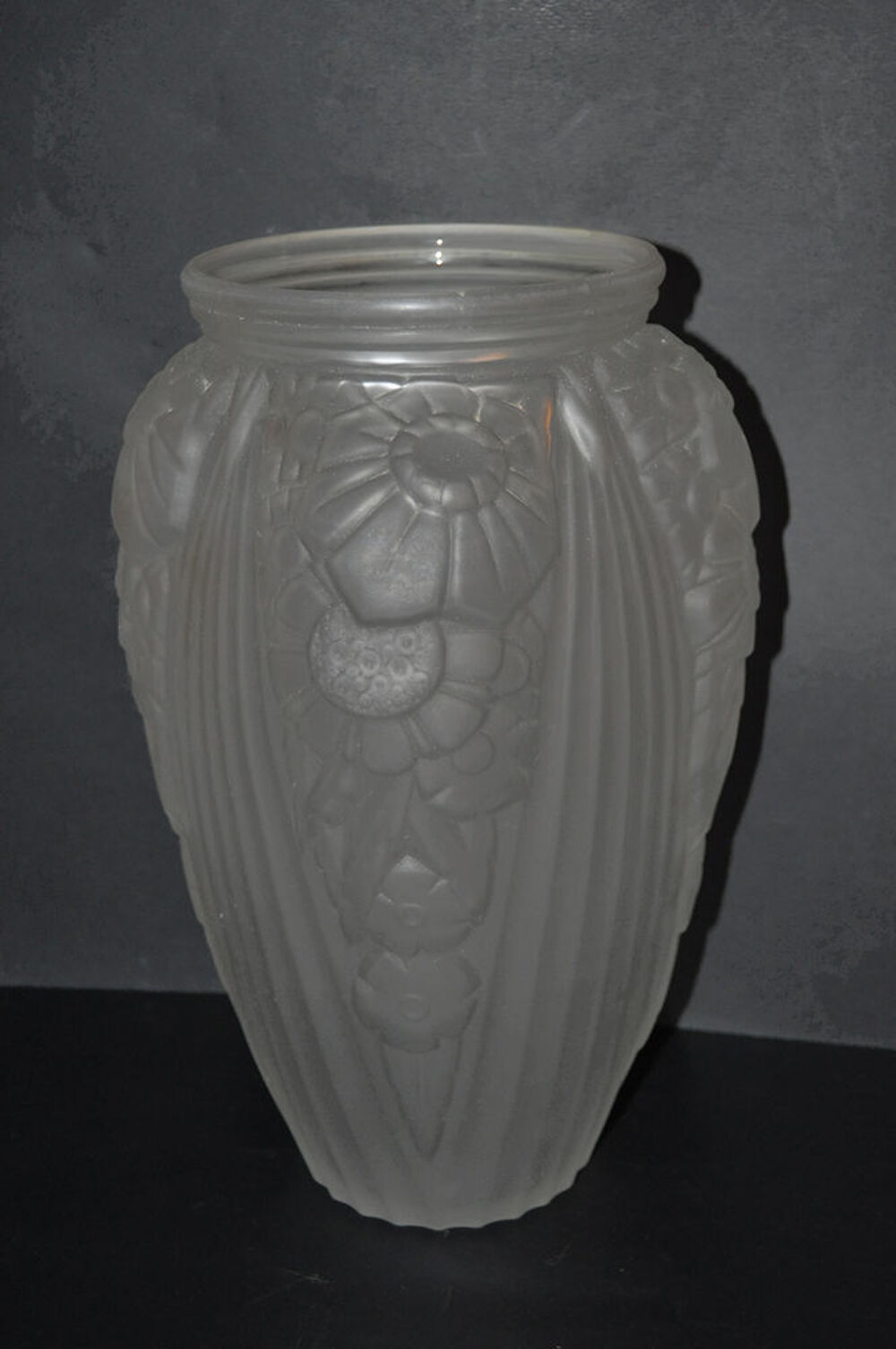 Vase en p&acirc;te de verre de lun&eacute;ville, style les fr&ecirc;res MULLER Décoration