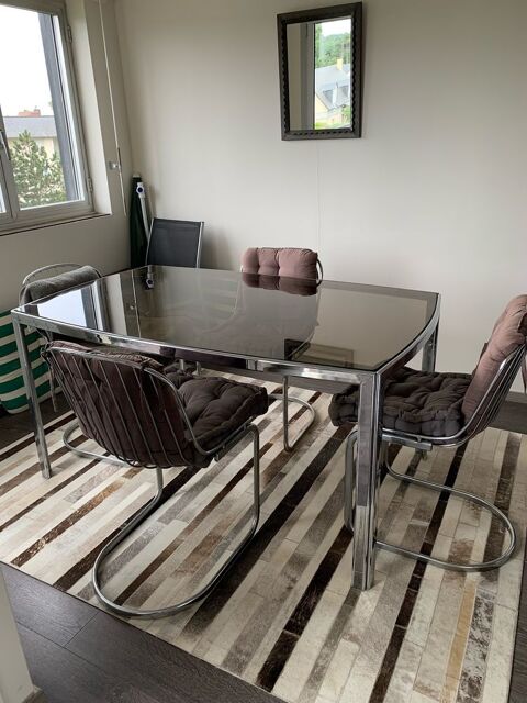 Table de salle � manger avec 4 chaises 200 Tourg�ville (14)