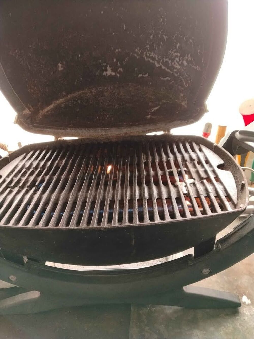 Barbecue gaz WEBER avec bonbonne MALICE pleine et d&eacute;tendeur Jardin