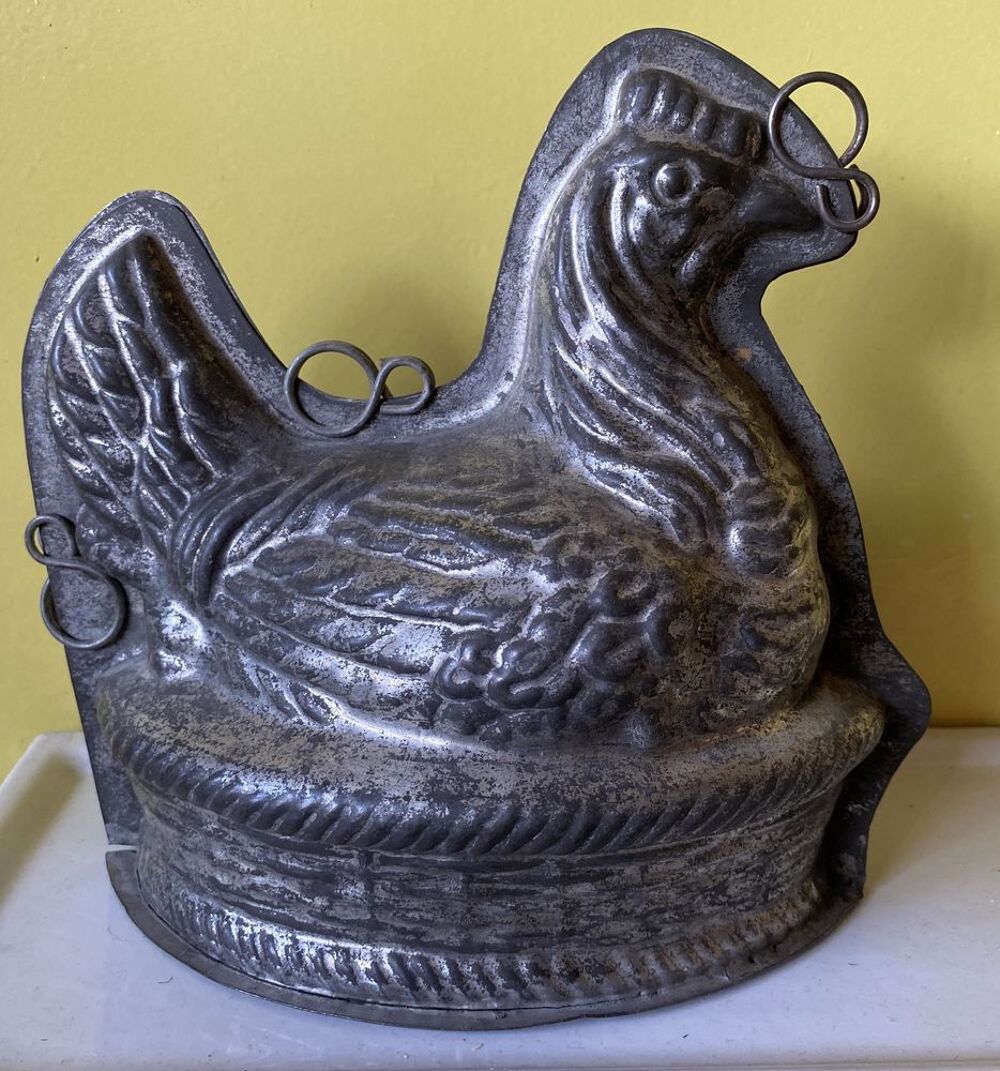 Moule ancien grande POULE en chocolat pour P&acirc;ques ou d&eacute;co Décoration