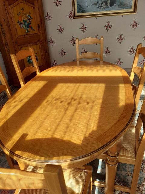 Table ovale de qualité en chêne avec rallonge supplémentaire 500 Aire-sur-la-Lys (62)