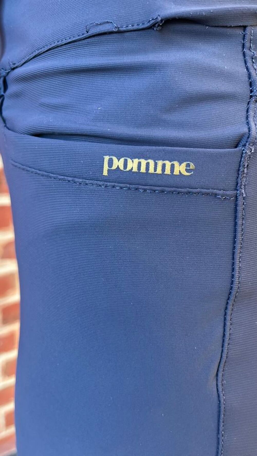 Pantalon d'&eacute;quitation bleu marine Pomme Sports