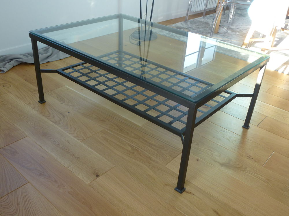 Table basse verre / acier Meubles
