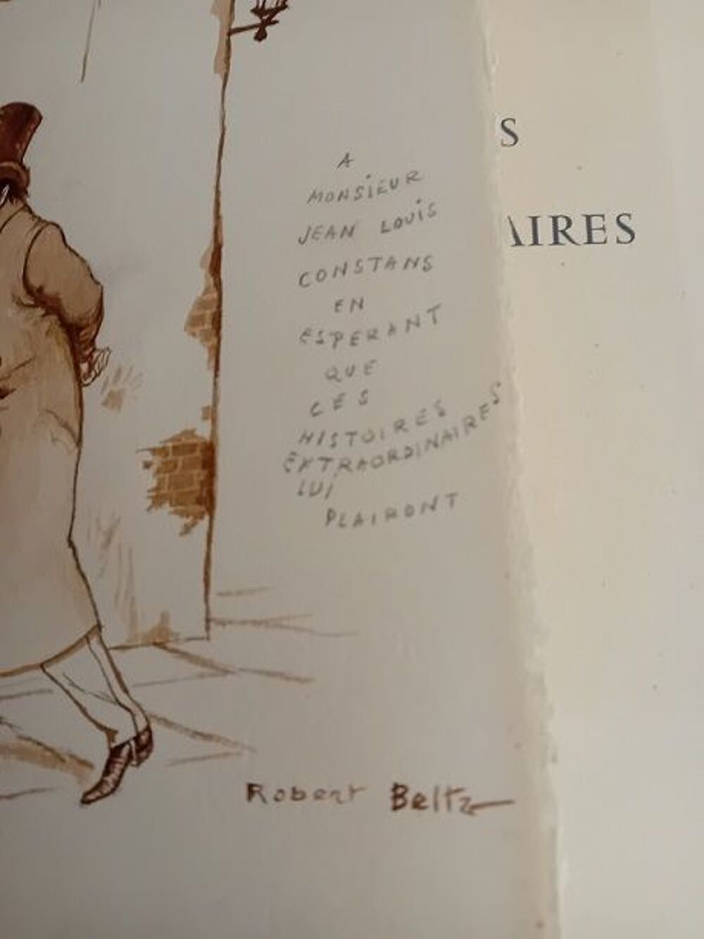 ROBERT BELTZ - HISTOIRES EXTRAORDINAIRES Ex. 264/280 1958. Livres et BD