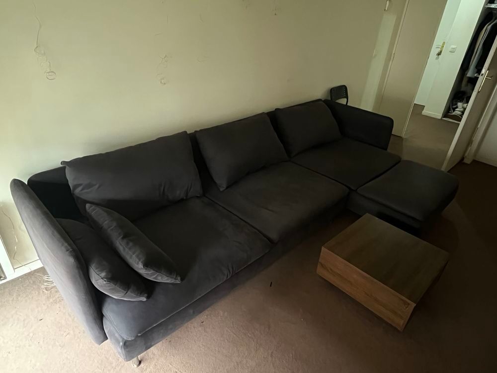 Canap&eacute; d'angle IKEA S&ouml;derhamn 4 places gris fonc&eacute; - tr&egrave;s confortable Meubles
