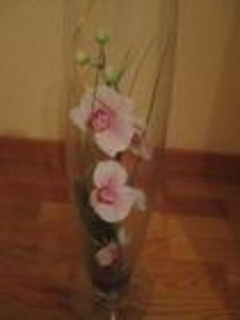 Tr�s grand vase avec orchid�es hauteur 55 cm 9 M�rignies (59)