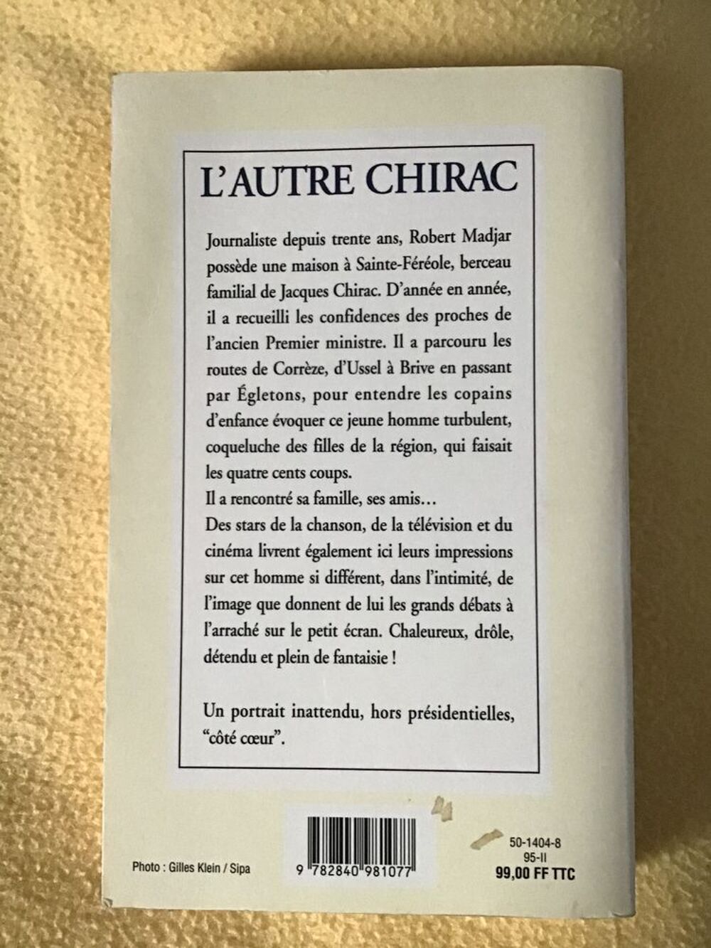 L?AUTRE CHIRAC Livres et BD