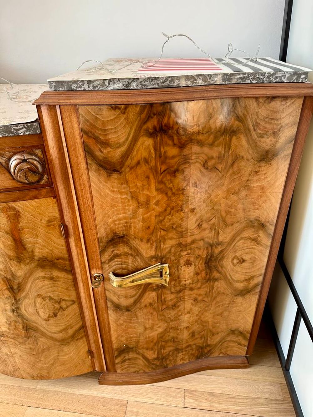 Buffet art deco noyer massif Meubles
