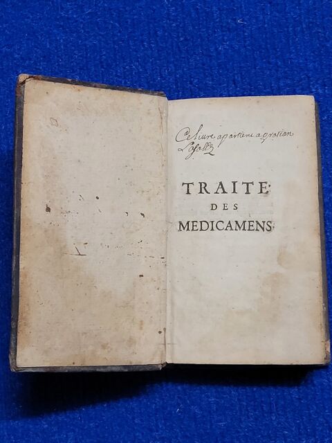 Livre Ancien  Trait� des M�dicaments  1 Miserey-Salines (25)