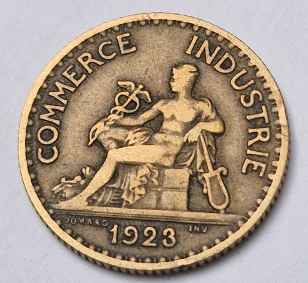 Pi&egrave;ce de monnaie 1 franc 1923 Chambres de commerce - France 