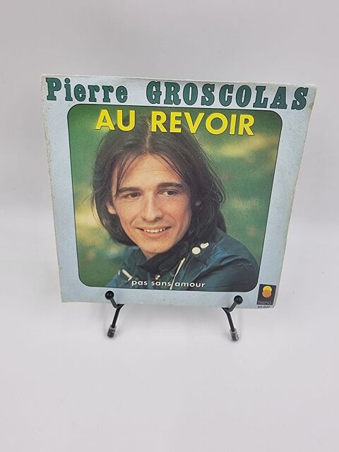 Vinyle 45 tours Pierre Groscolas : Au Revoir Pas Sans Amour 2 Vulbens (74)