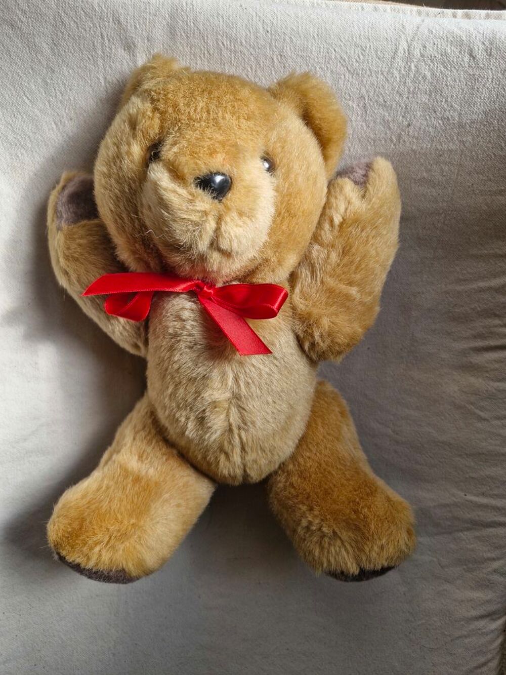Ours vintage TEDDY BEAR en peluche beige 