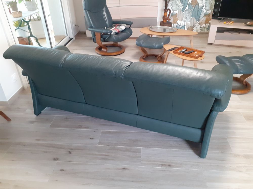 canap&eacute; cuir stressless 3 places Meubles