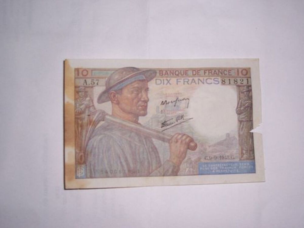 1 B de 10 frs BERLIOZ/1976/2 Billets MINEUR 1943/1947 