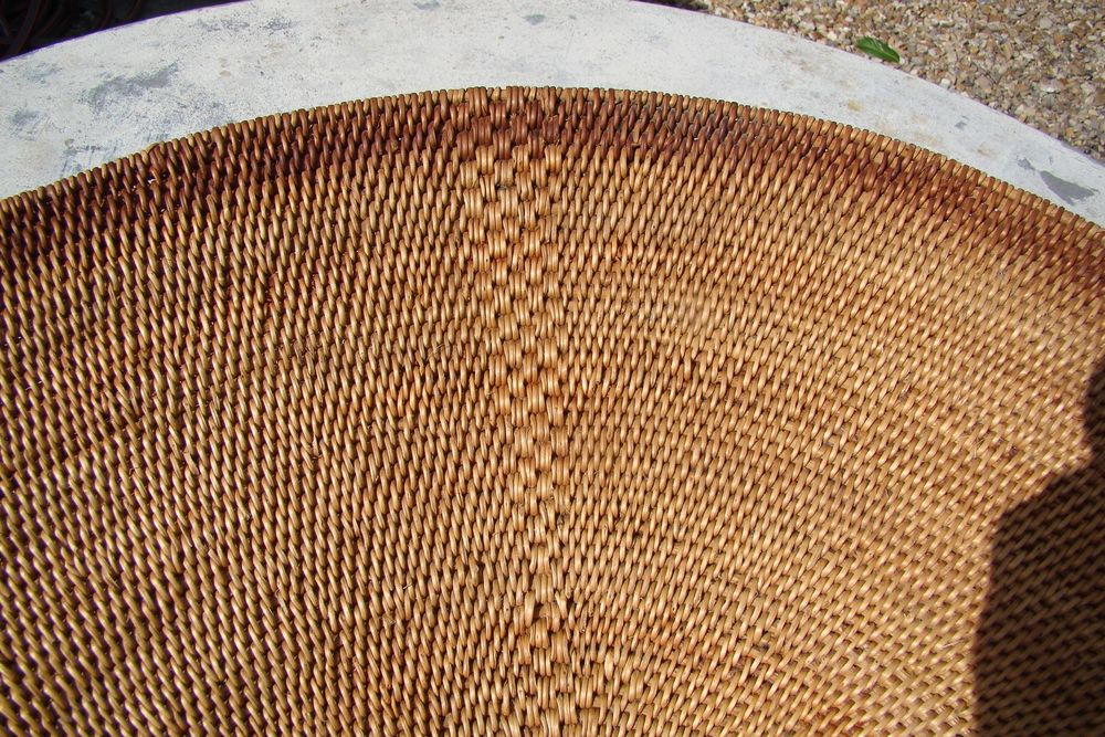 Grande corbeille ronde en rotin &Oslash; 57 cm Décoration