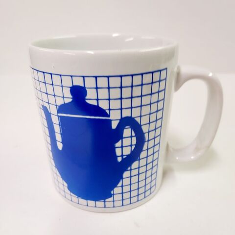 Mug motif cafetière bleue 2 Montigny-aux-Amognes (58)