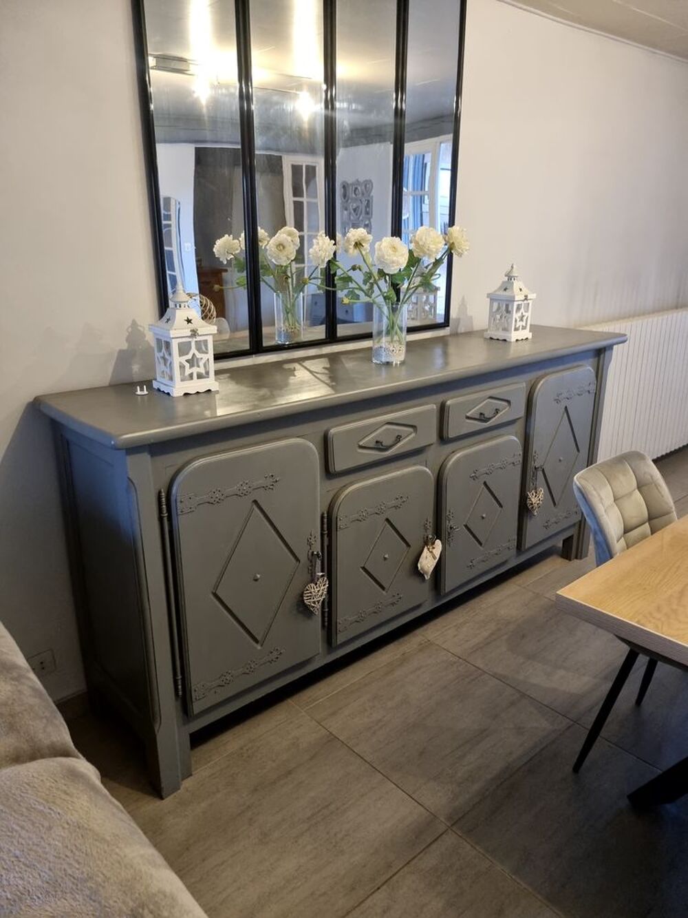 Buffet bas style enfilade en pin massif Meubles