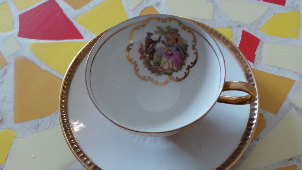  Tasse porcelaine de Sologne LAMOTTE 3 ann&eacute;e 60
Décoration