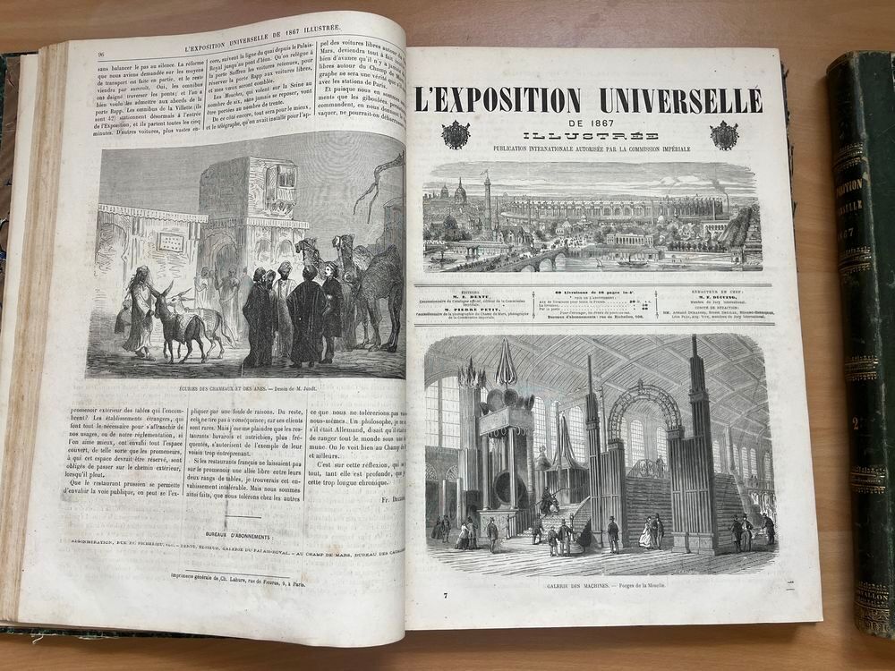 Lot 2 livres exposition universelle de Paris 1867 