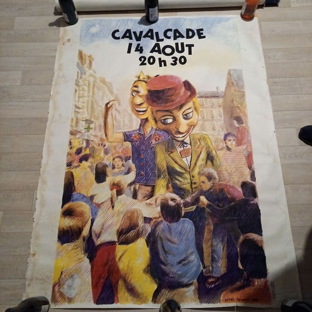 Affiche de la cavalcade d'&eacute;t&eacute; de Boulogne sur mer 1989 Dcoration