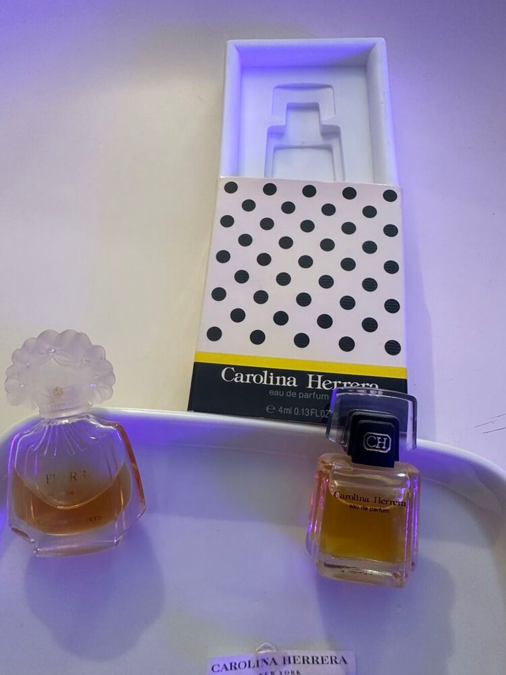 Lot de 100 miniatures de parfum de grandes marques 